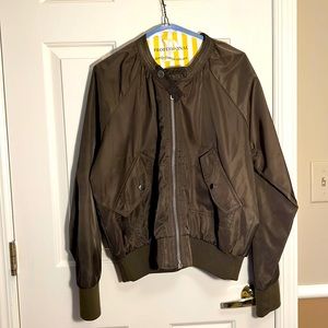 Free people, size medium, olive green, bomber jacket